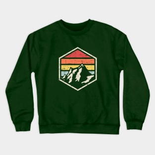 Retro Badge Hiker Dark Crewneck Sweatshirt